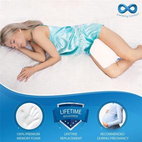 img 3 attached to 🛏️ Optimum Comfort Knee Pillow for Sleep – Alleviates Hip, Lower Back, and Sciatic Nerve Pain