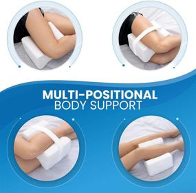 img 1 attached to 🛏️ Optimum Comfort Knee Pillow for Sleep – Alleviates Hip, Lower Back, and Sciatic Nerve Pain