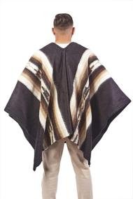 img 1 attached to 🧥 Warm, Heavy & Thick: Discover Raymis 100% Alpaca Men's V-Neck Poncho