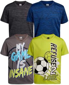 img 4 attached to 👕 Одежда для футбола для мальчиков: активные футболки для мальчиков только
