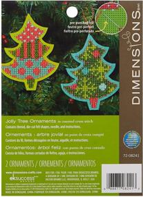 img 2 attached to 🎄 Crafty Christmas Joy: Dimensions Needlecrafts Ornaments Kit featuring Jolly Tree