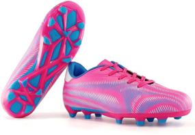 img 1 attached to Hawkwell Athletic Outdoor Soccer Shoes for Toddler Girls - Perfect for Athletic Activities