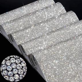 img 4 attached to Self Adhesive Crystal Rhinestones Glitter Decoration Sewing