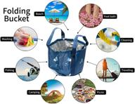 🌳 18l blue tree portable folding bucket for foot bath, car wash, fishing, outdoor camping and more logo