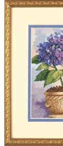 img 2 attached to 🌸 Hydrangea in Bloom - Dimensions Gold Collection Cross Stitch Kit, 18 Count Ivory Aida, 5'' x 7''