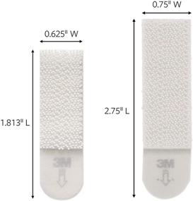 img 2 attached to Набор крепежных полосок командной серии Heavy Duty для картин белого цвета - 📸 небольшие и средние (6 пар маленького размера, 12 пар среднего размера)