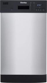 img 4 attached to 🧼 Danby 18 Inch Built-in Dishwasher: Efficient 8 Place Settings, 6 Wash Cycles, Sanitize Option - Energy Star Rated, Low Water Consumption, Quiet Operation - Stainless (DDW1804EBSS)