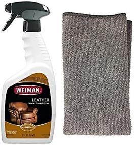 img 1 attached to 🧽 Weiman Leather Cleaner and Polish for Furniture & Car - Non Toxic Clean and Condition - 22 Fluid Ounces with Microfiber Cloth