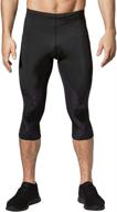 🩲 cw-x men's stabilyx joint support 3/4 compression leggings logo