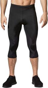 img 4 attached to 🩲 CW-X Men's Stabilyx Joint Support 3/4 Compression Leggings