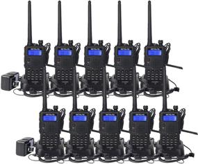 img 4 attached to Retevis RT5 2-Way Radios: Dual Band High Power Walkie Talkies for Adults, Long Range Communication with VOX & Emergency, Rechargeable & Includes Earpiece (Pack of 10)