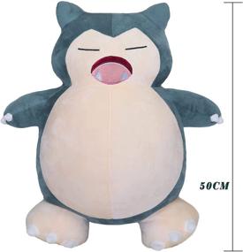 img 3 attached to 🐻 Snuggle up with a Jumbo 50cm Snorlax Plush Toy - Perfect Soft Doll Animal Pillow, Fluffy Figure Gift for Kids!