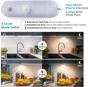 img 1 attached to 🔦 CT CAPETRONIX 20 LED Dimmable Motion Sensor Light with Touch Control - Rechargeable Closet Lights for Cabinets, Wardrobes, Kitchens, Bedrooms - Under Cabinet Lighting