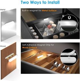 img 2 attached to 🔦 CT CAPETRONIX 20 LED Dimmable Motion Sensor Light with Touch Control - Rechargeable Closet Lights for Cabinets, Wardrobes, Kitchens, Bedrooms - Under Cabinet Lighting