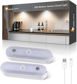 img 4 attached to 🔦 CT CAPETRONIX 20 LED Dimmable Motion Sensor Light with Touch Control - Rechargeable Closet Lights for Cabinets, Wardrobes, Kitchens, Bedrooms - Under Cabinet Lighting