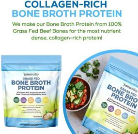 img 2 attached to 🥩 Paleovalley Grass Fed Bone Broth Protein Powder: Nourish Hair, Skin, Bones, Joints, and Gut with Collagen Peptides - 28 Servings -15g Protein/Serving – No Gluten or GMOs – Keto