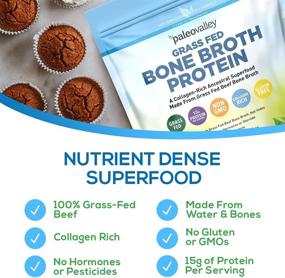 img 1 attached to 🥩 Paleovalley Grass Fed Bone Broth Protein Powder: Nourish Hair, Skin, Bones, Joints, and Gut with Collagen Peptides - 28 Servings -15g Protein/Serving – No Gluten or GMOs – Keto