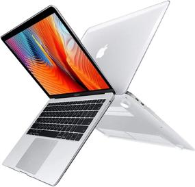 img 1 attached to 👌 Clear Plastic Hard Shell Case for MacBook Air 13 inch 2020 2018 2019 Release M1 A2337 A2179 A1932: Includes Screen Protector & Keyboard Cover - Compatible with MacBook Air 13 with Touch ID & Retina Display