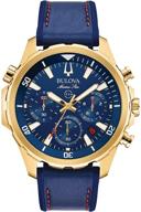 часы bulova men's marine star chronograph, модель 97b168 логотип