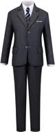 boys' clothing and suits & sport coats: black toddler suit for a stylish bearer logo