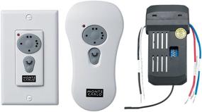 img 1 attached to 💡 Monte Carlo CK250 White Finish Wall-Hand-held Combo Remote Control Kits: A Stylish and Convenient Home Accessory - View Image Here!