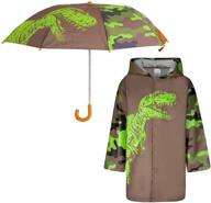 🌂 adorable kids umbrella and raincoat set - perfect for boys and girls ages 3-7! logo