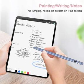 img 3 attached to 🖊️ Blue Rechargeable Active Stylus Pen for Touch Screens - Fine Point 1.5mm Digital Stylist Pencil Compatible with iPhone, iPad, and Other Touch Screen Devices