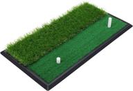 skylife dual-turf golf practice mat with heavy rubber base, ideal for driving, hitting, chipping, and putting - includes realistic fairway & rough turf, rubber tee holder, and 2 3/4’’ plastic tees (handle-free version) logo