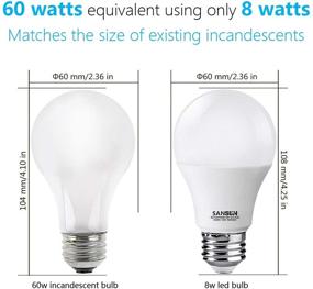 img 3 attached to 💡 SANSUN Non Dimmable 6 Pack - High-Performance Light Bulbs with Equivalent Brightness