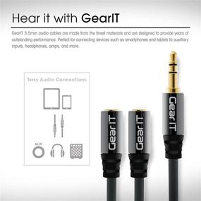 img 2 attached to GearIT Auxiliary Headphone Extension Heaphones Portable Audio & Video