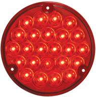 grand general 76152 red 4-inch 24-led load light for stop/turn/tail functions logo
