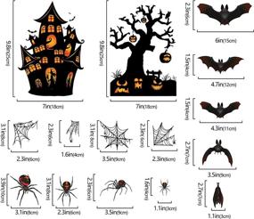 img 3 attached to 👻 Оживите свое пространство с двусторонними страшными многоразовыми оконными креплениями на Хэллоуин - украшения для стеклянных окон и дверей на Хэллоуин.