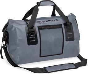 img 4 attached to Earth Pak Waterproof Duffel Bag - Ideal for All Travel Needs, Lightweight, 50L &amp; 70L Sizes, Spacious Storage, Tough Straps and Handles, Heavy Duty Material for Secure Gear Protection…