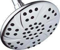 💦 aquadance chrome large 6 inch rainfall shower head | high pressure, premium finish | angle adjustable, easy to clean | independently tested to exceed strict us quality & performance standards logo