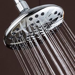 img 3 attached to 💦 AquaDance Chrome Large 6 inch Rainfall Shower Head | High Pressure, Premium Finish | Angle Adjustable, Easy to Clean | Independently Tested to Exceed Strict US Quality & Performance Standards