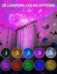 img 3 attached to Immerse Yourself in a Galaxy of Colors: Lupantte Star Projector Night Light with Bluetooth Speaker and Remote Control