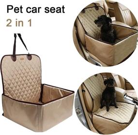 img 3 attached to 🐾 A.FATI Pet Bucket Seat Cover Booster Seat 2 in 1 Deluxe – Ultimate Protector for Front Seat - Scratch Proof, Non-Slip, and Durable – Ideal for Cars, Trucks, and SUVs