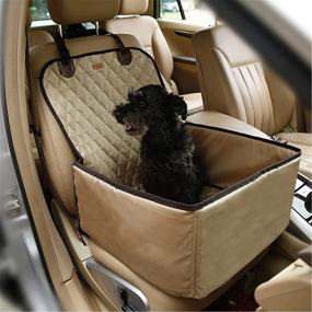 img 4 attached to 🐾 A.FATI Pet Bucket Seat Cover Booster Seat 2 in 1 Deluxe – Ultimate Protector for Front Seat - Scratch Proof, Non-Slip, and Durable – Ideal for Cars, Trucks, and SUVs