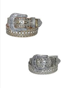 img 2 attached to 💎 Medium Women's Accessories - Stunning Rhinestones Western Eliebelts in Abundance