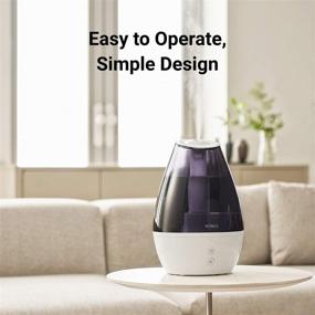 img 1 attached to 🌬️ Winix L100 Ultrasonic 1Gallon/4L Cool Mist Humidifier for Large Rooms and Nurseries, Air Humidifier with Essential Oil Tray, Silent Operation, Automatic Shut-Off