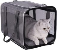 🐱 convenient top load pet carrier: ideal for large and medium cats, small dogs - easy ingress, secure storage, and hassle-free cleaning logo