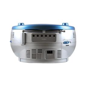 img 3 attached to 🔵 HamiltonBuhl 5050ULTRA Educational Boombox: Blue CD Player Recorder for Home Learning - Compact Size