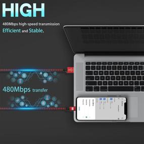 img 2 attached to QMQ USB C кабель 5 штук (3/3/6/6/9 футов) USB-A к типу C Нейлоновая оплетка Быстрая зарядка Алюминиевый корпус Совместим с Samsung Galaxy S10 S9 Note 9 8 S8 Plus