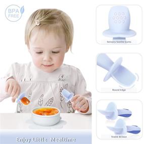 img 1 attached to 🍽️ Enhance Self-Feeding Skills with Termichy Weaning Utensils for Kids - Perfect for Home Store Use