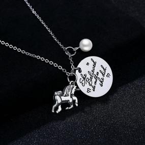 img 2 attached to 🌟 Inspirational Pendant Necklace - Jureeone Letter Tag Gifts for Family Friends Unisex - Always Remember You are Braver, Stronger, and Smarter Than You Think