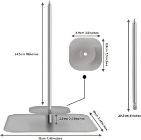 img 3 attached to 🔥 PHITECUS Stainless Steel Skewers Set with Interchangeable Base and Dual Spikes (8-inch and 10-inch) | Vertical Barbecue Spits for Tacos al Pastor, Chicken, Shawarma, and Gyros