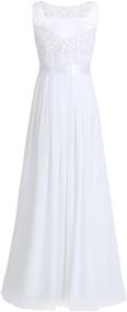 img 1 attached to 👗 Stunning ACSUSS Crochet Chiffon Wedding Bridesmaid Attire for Women