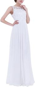 img 4 attached to 👗 Stunning ACSUSS Crochet Chiffon Wedding Bridesmaid Attire for Women