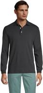 👔 lands end interlock charcoal heather men's shirts: superior quality clothing for men logo