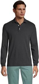 img 4 attached to 👔 Lands End Interlock Charcoal Heather Men's Shirts: Superior Quality Clothing for Men